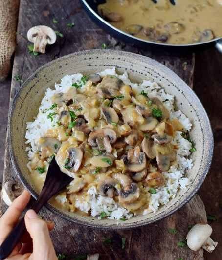 Vegan Mushroom Stroganoff